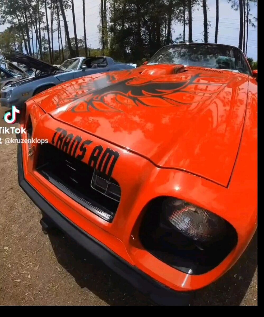 1975 pontiac firebird coupe red rwd automatic trans am