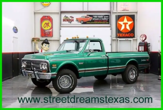 1972 gmc sierra grande' 4 x 4 crate 350 auto ac ps pb houndstooth super slick