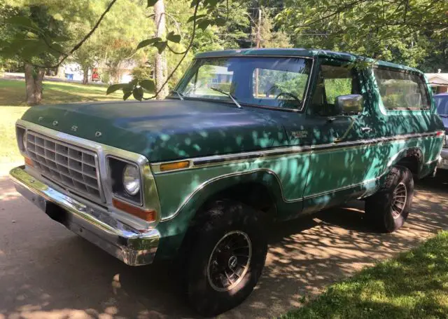 1978 ford bronco jade green 4wd automatic custom