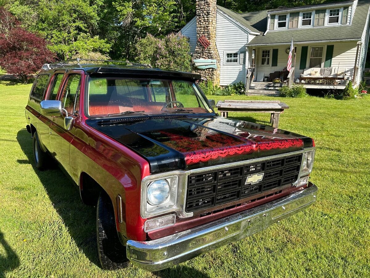 1978 chevrolet suburban suv red rwd automatic c10