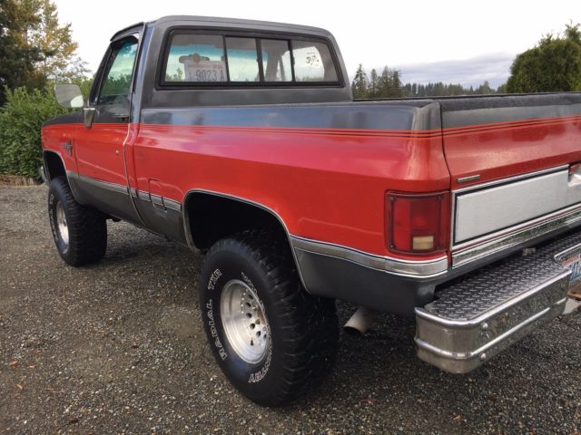 1987 chevy silverado 4x4 short box fuel injection very nice