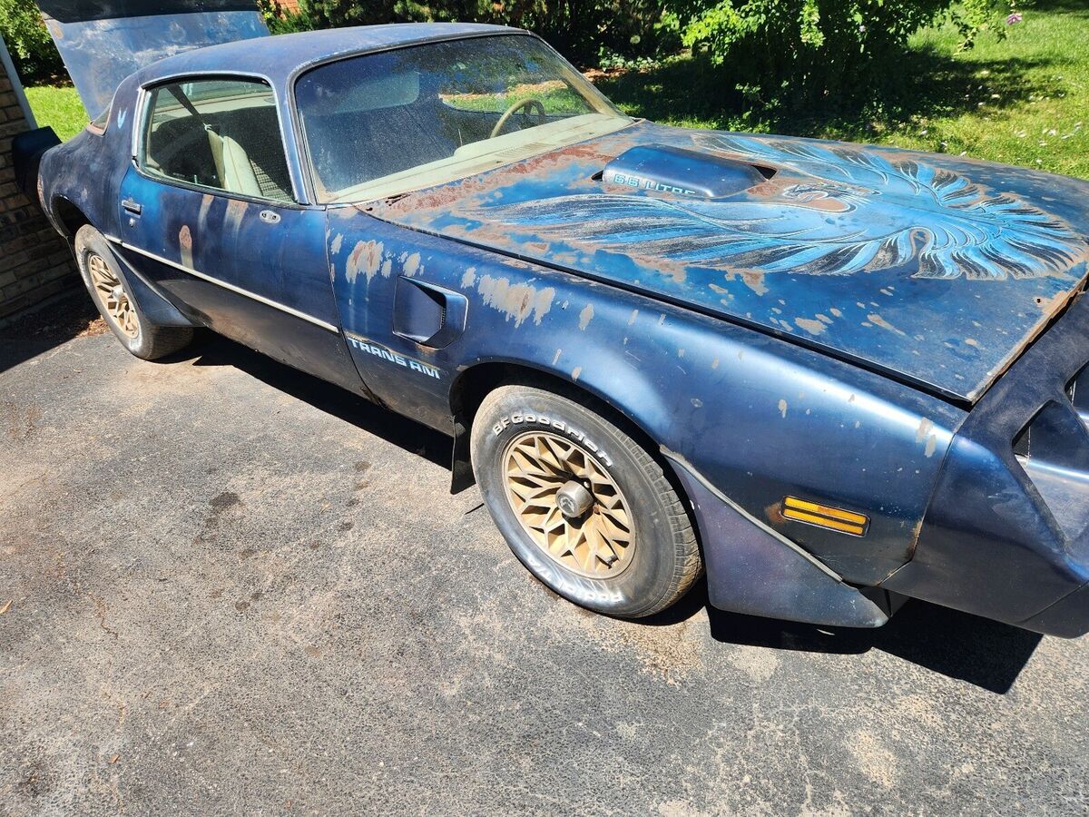 1979 pontiac trans am coupe blue rwd automatic trans am