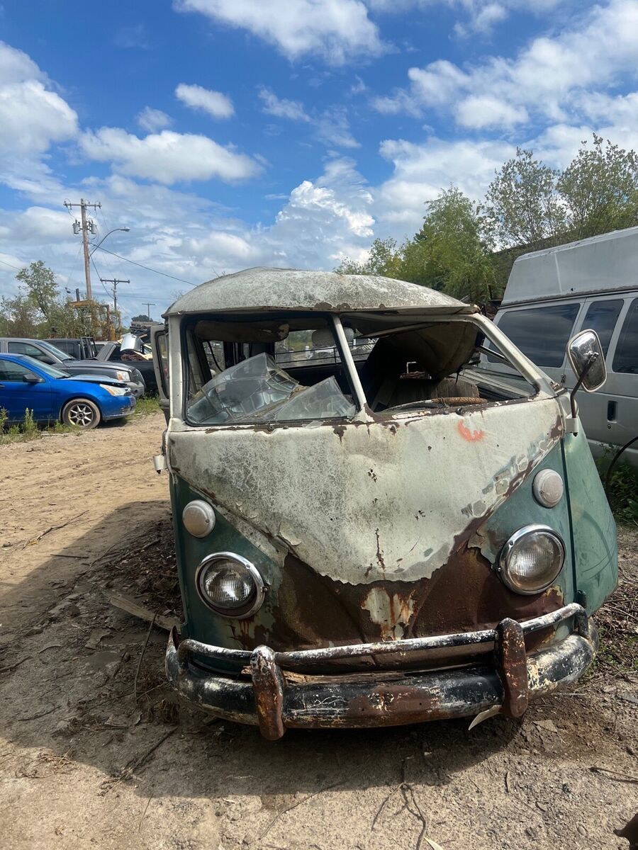 1966 volkswagen microbus van green rwd manual deluxe