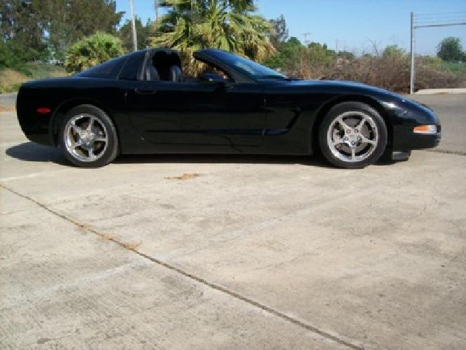 2001 corvette coupe targa top black in lodi, ca