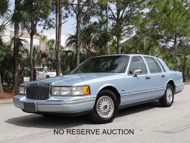 1991 lincoln town car executive * no reserve * no rust car * florida