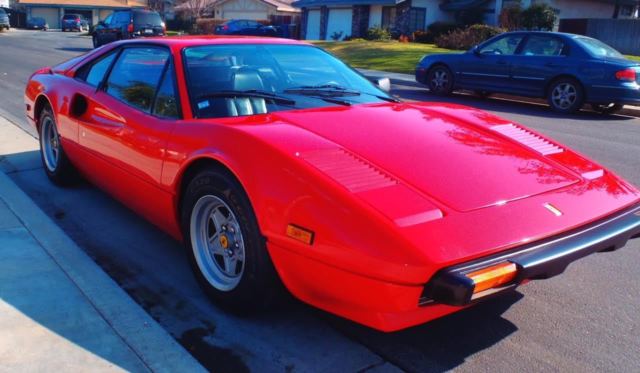 1976 ferrari 308 gtb. red/black. 5-speed, carburetors, garaged since 2004