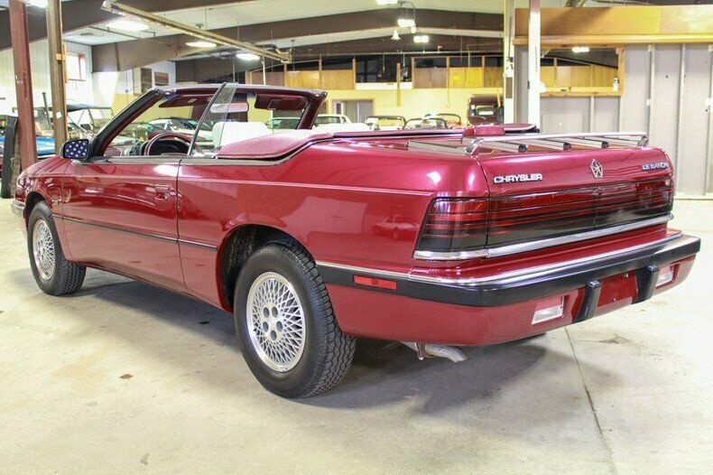1991 chrysler lebaron 19336 miles red convertible 3.0l v6 4-speed automatic