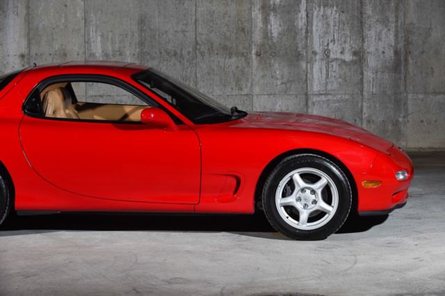 1993 mazda rx-7 turbo 9134 miles vintage red hatchback r2 1.3l manual