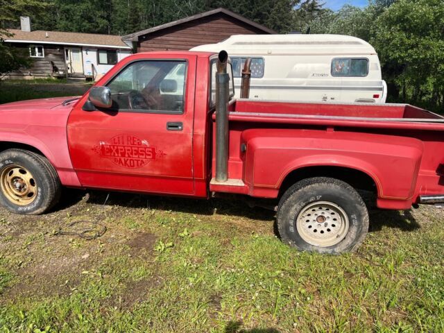 1991 dodge dakota pickup red rwd automatic little red express package
