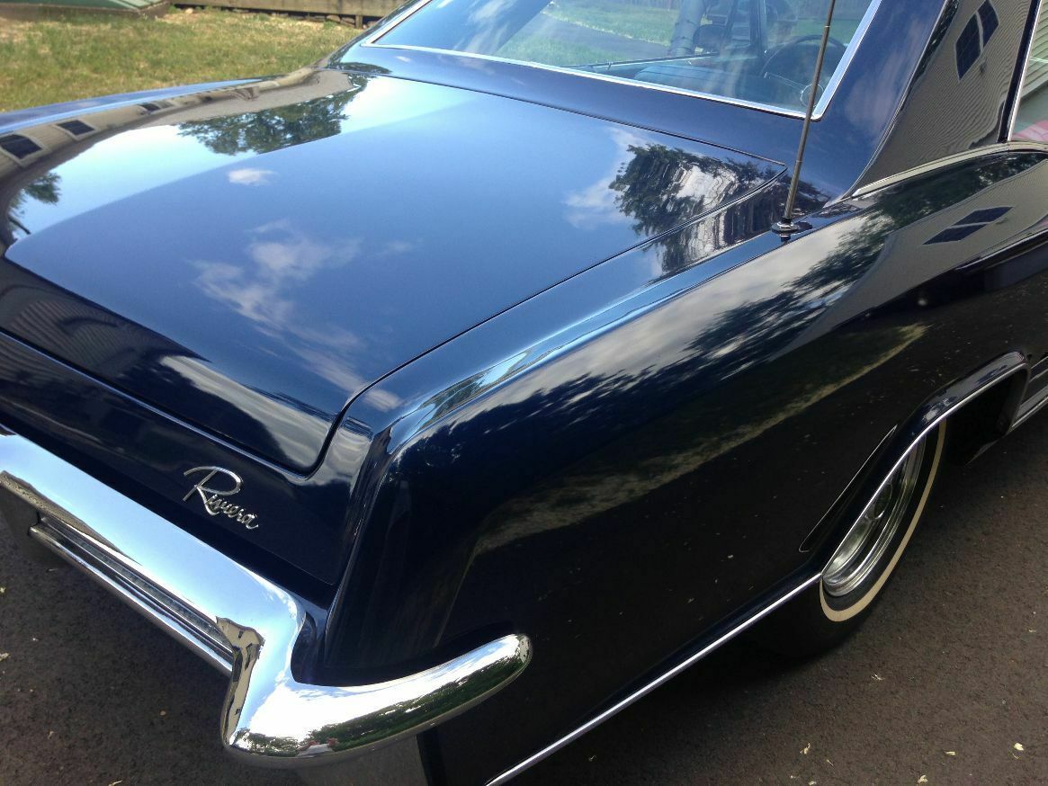1965 buick riviera, original midnight blue (code ee) standard interior very nice