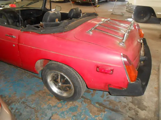 1979 mgb convertible needs restored no reserve ,runs well missing front bumper