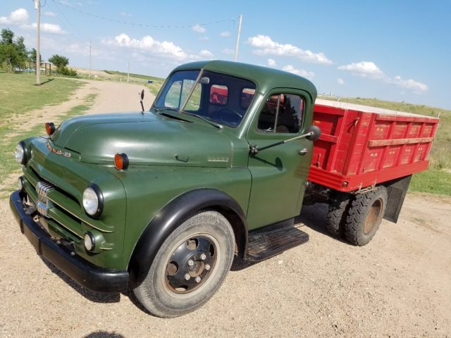 1951 dodge b-3-g 1 1/2 ton truck farm work dump shop mopar patina 11k mile 52 50