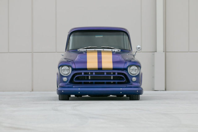 1957 chevrolet big window pickup fuel injected zz4 crate engine w/ a/c