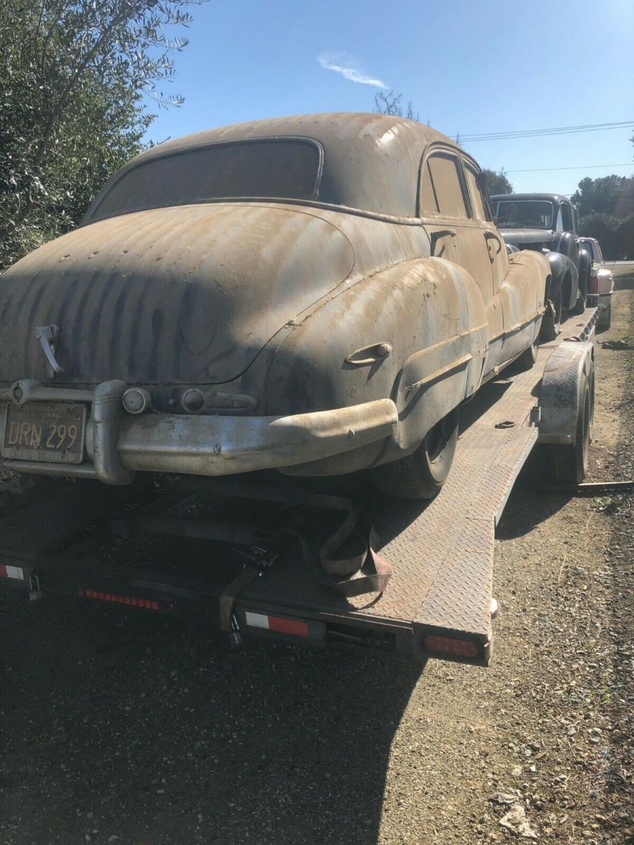 calif. barn car just pulled out, 1948 buick. appears to be all original w/dirt