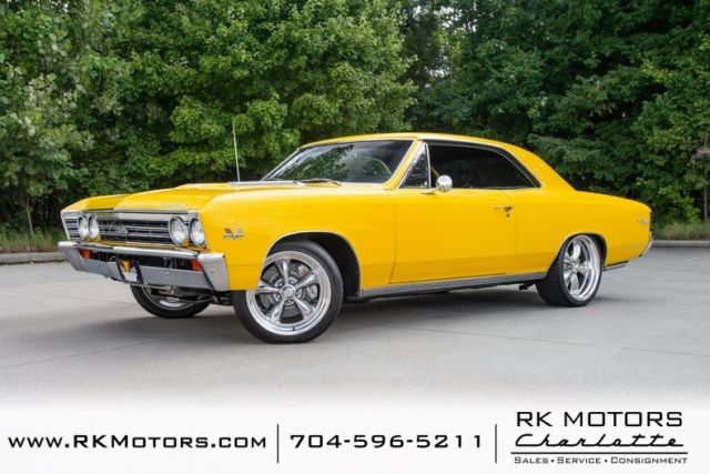 1967 chevrolet chevelle yellow hardtop 496 v8 4 speed automatic