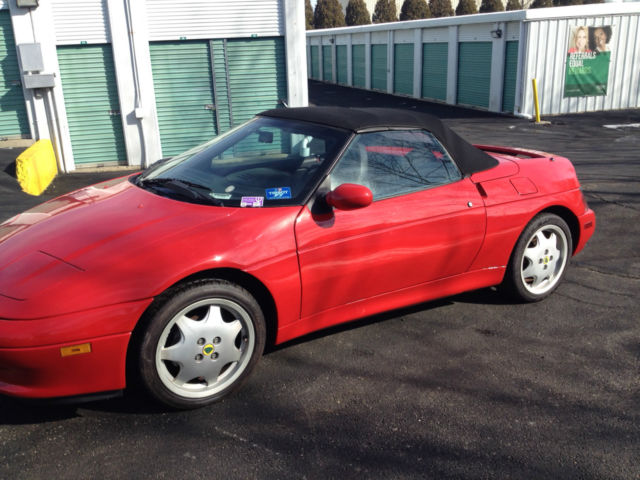 lotus elan 1991 m100 low (35,257) miles! red nice shape!