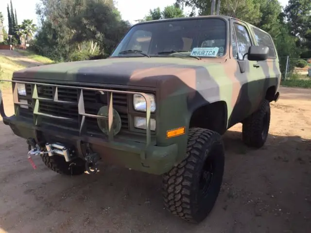 1985 chevy blazer k5 cucv m1009 military