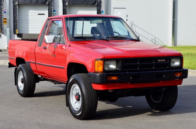 1985 toyota pickup xtra cab 4x4 tacoma hilux 22re low miles trd 22r reserve no