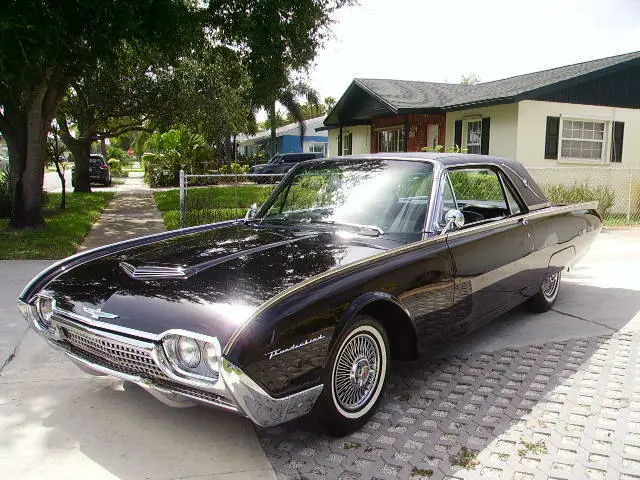 1962 ford thunderbird 75k orig miles, orig 390 engine, landau roof, raven black