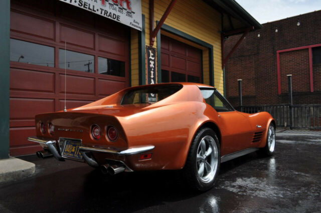 1972 chevrolet corvette 17690 miles orange 4 speed