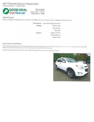 2017 chevrolet equinox premier