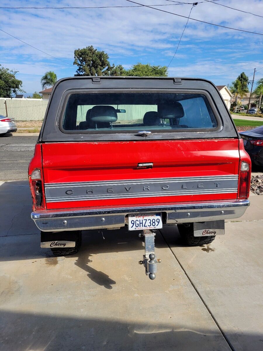 1969 chevrolet blazer suv red 4wd automatic