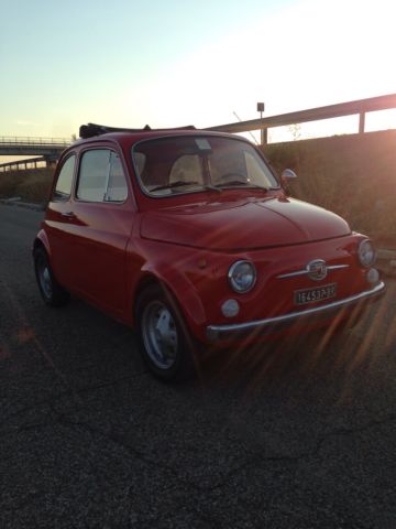 1970 fiat 500 110f model l luxury red