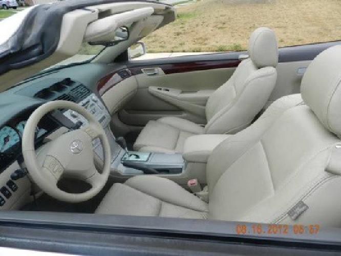 obo 2004 white convertible toyota camry solara slefully loaded in denton, tx