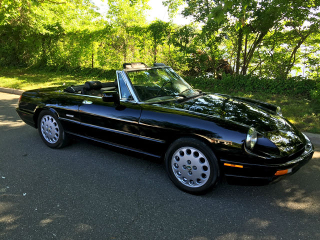 1992 alfa romeo spider veloce * triple black / low miles / excellent driver *
