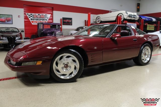 1993 chevrolet corvette 40th anniversary coupe 7893 miles ruby red