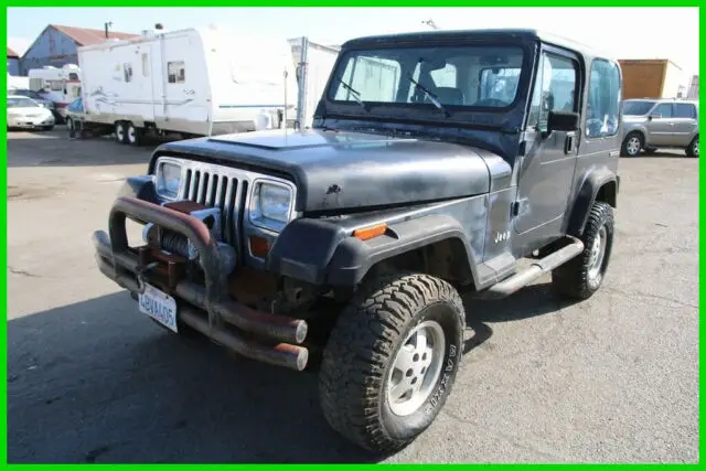 1990 jeep wrangler 5-speed manual 6 cylinder no reserve