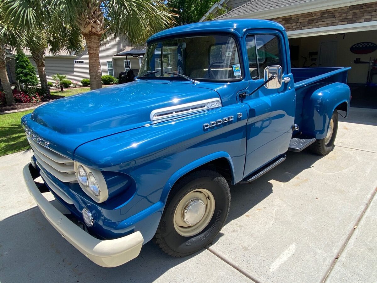 1958 dodge d150 blue rwd automatic