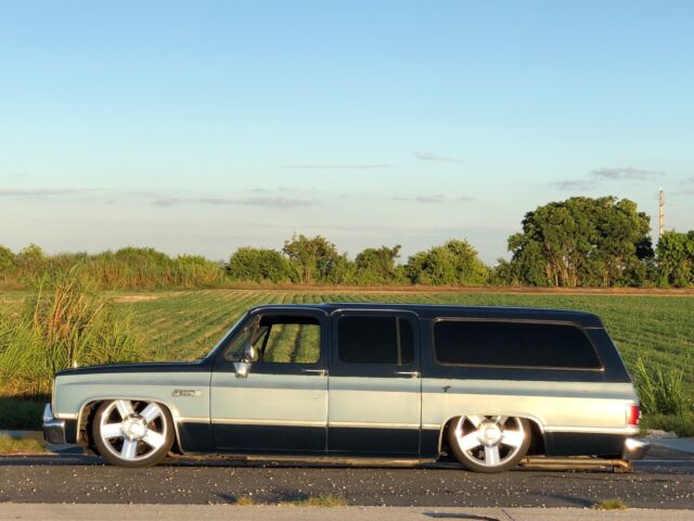 1987 gmc suburban suv blue rwd automatic r15 conventional