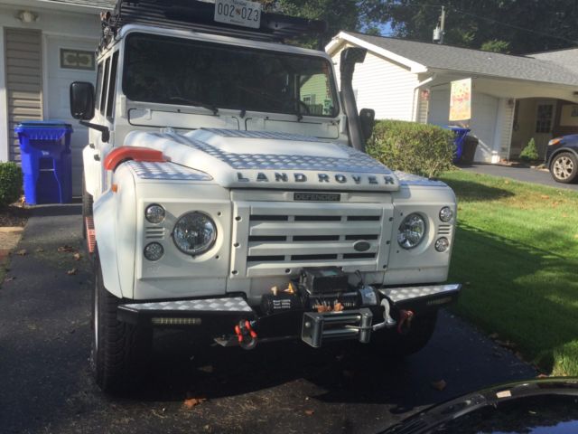 left hand drive land rover defender 110--no reserve, highest bidder takes it