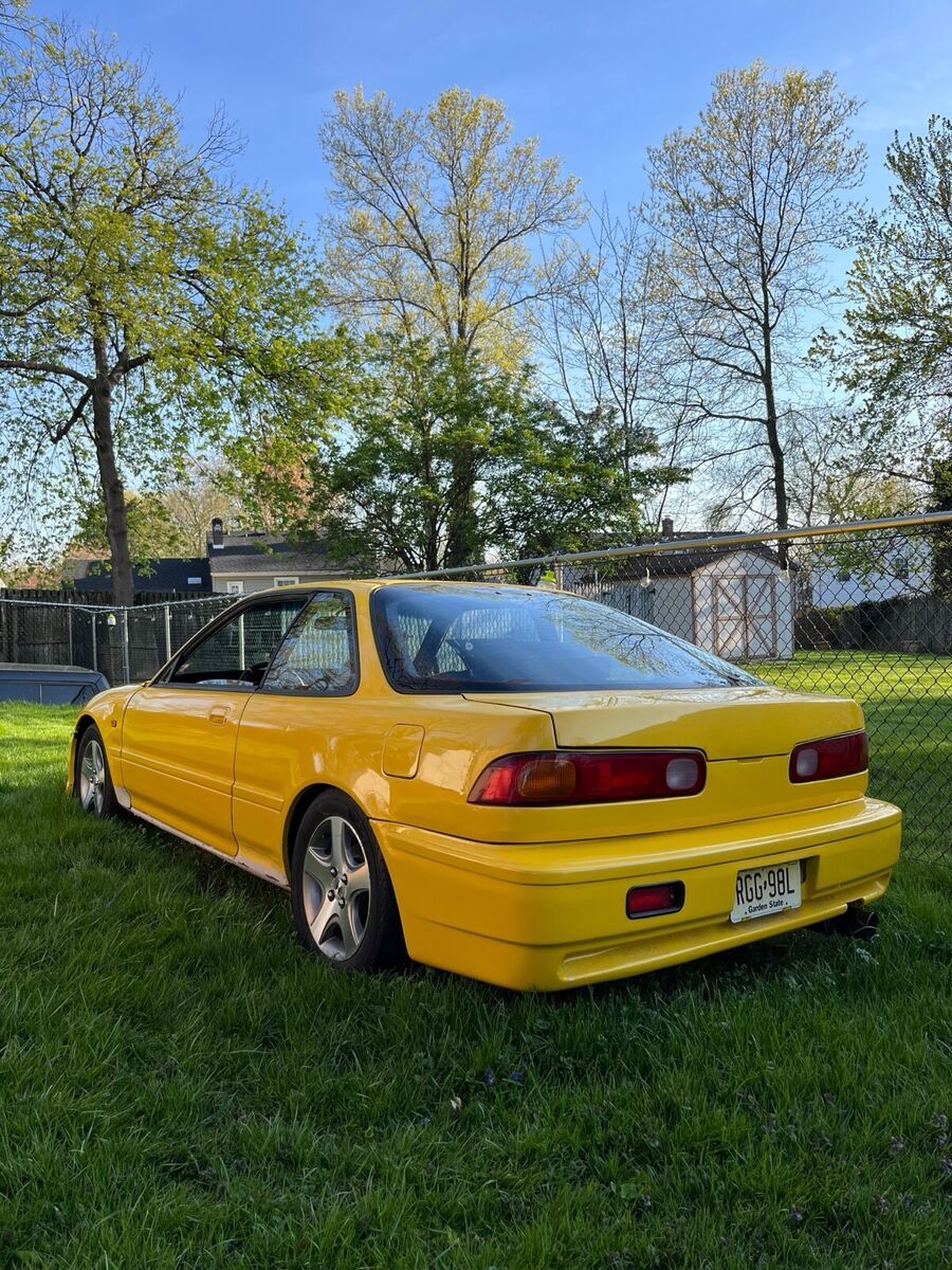 1990 acura integra yellow rs