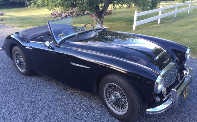 1957 austin healey 100-6 (bn-4) black, excellent