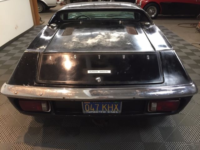 1973 lotus europa special twin cam 5-speed. black on black. big valve engine