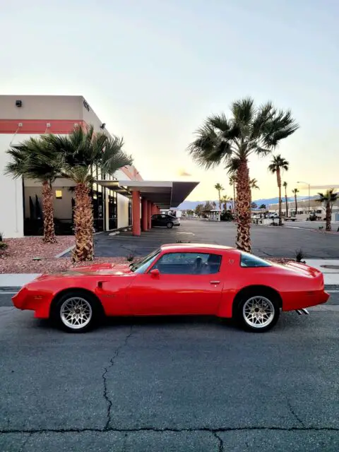1980 pontiac trans am coupe red rwd automatic 6.6l v8