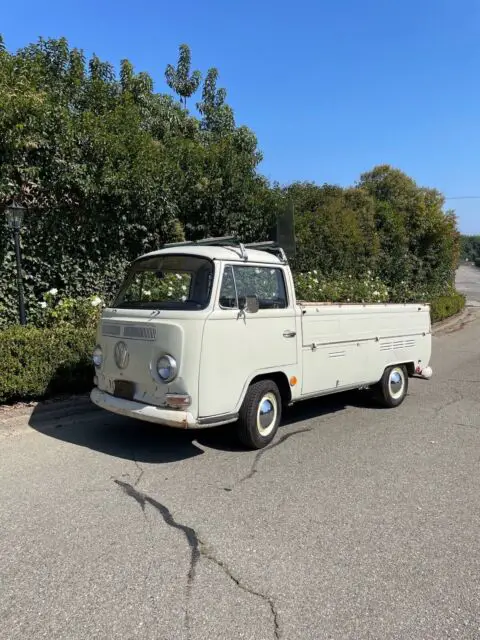 1969 volkswagen type 2 pickup white rwd manual single cab