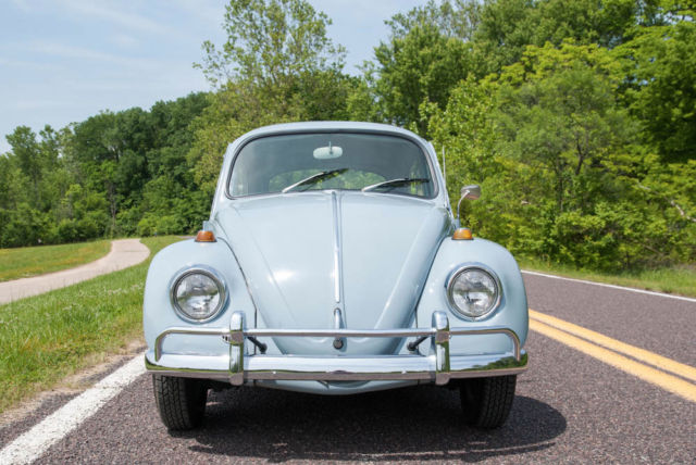 1967 volkswagen beetle with 72k original miles, two owners, pale blue exterior