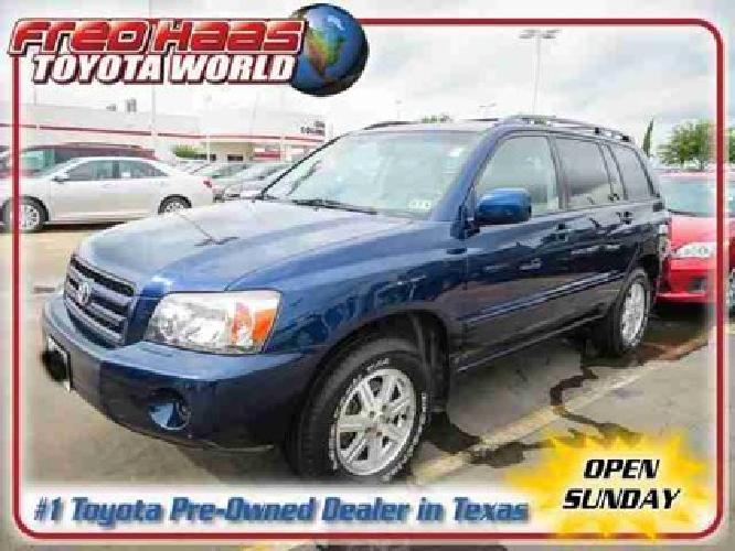 2006 toyota highlander power locks & windows one owner in spring, tx