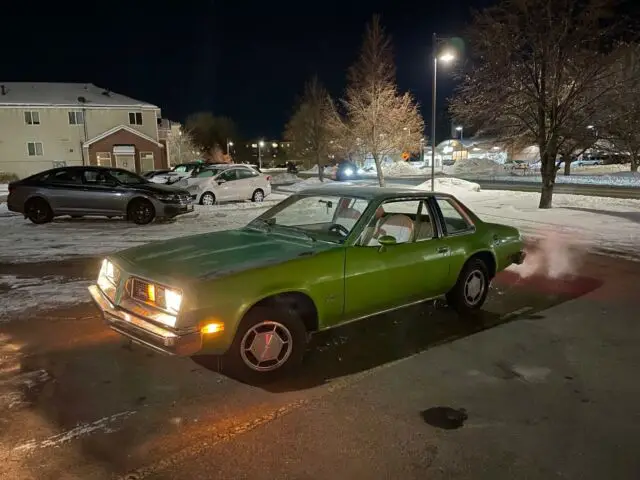 1976 pontiac sunbird coupe green rwd manual base