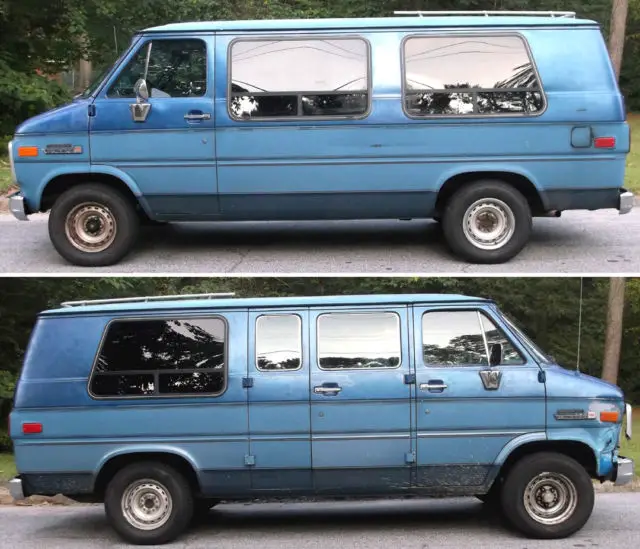 1990 gmc vandura conversion van runs great captains chairs, couch/bed, tv etc