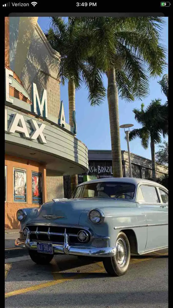 1953 chevrolet 210 sedan blue rwd automatic 210