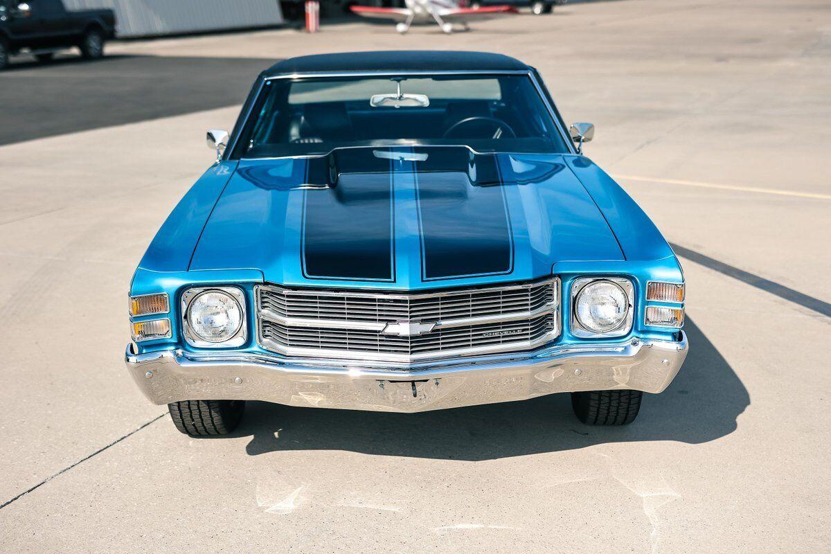 1971 chevrolet chevelle 57598 miles blue coupe 350ci v8