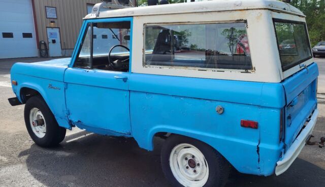 1970 ford bronco suv blue 4wd automatic