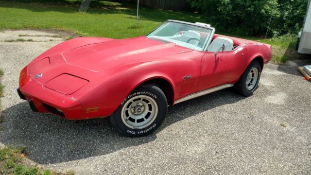 1975 corvette convertible v8 350 auto matching numbers