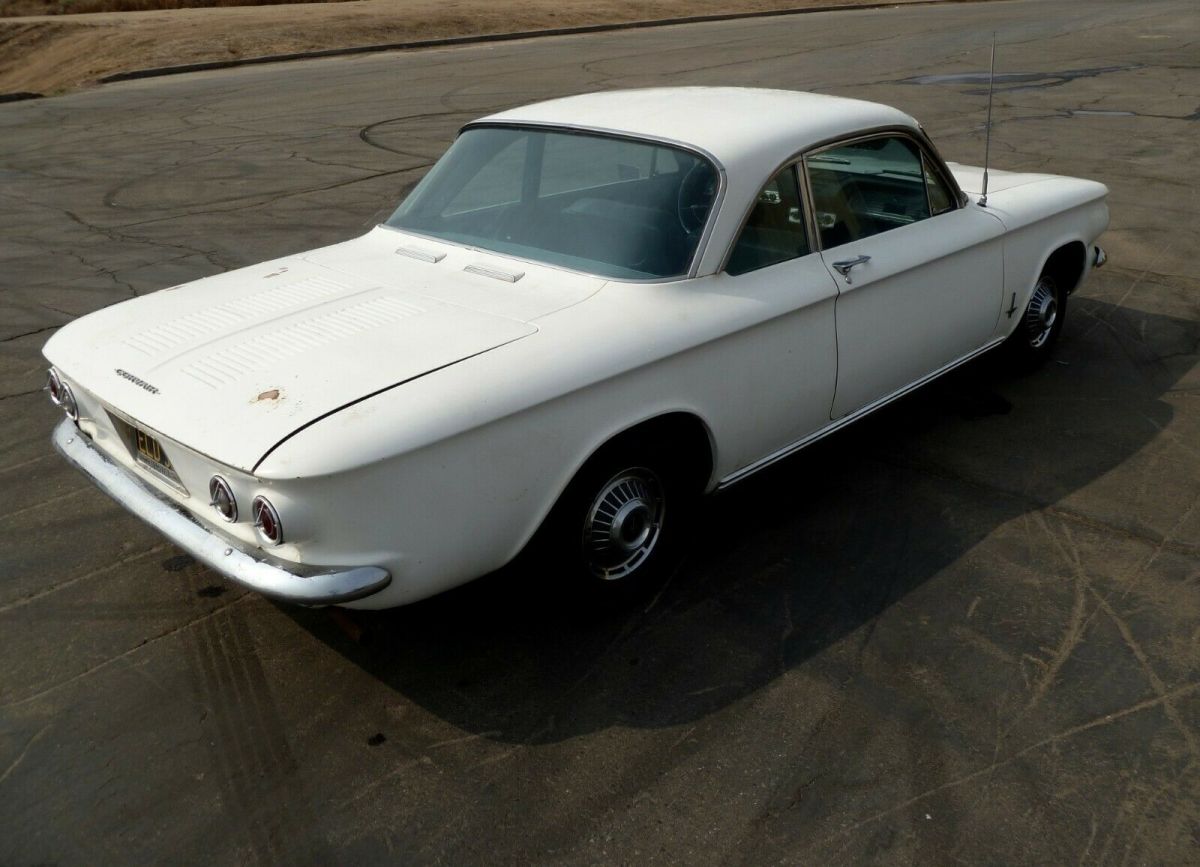 1963 chevrolet corvair monza 4 speed. one owner estate sale california car
