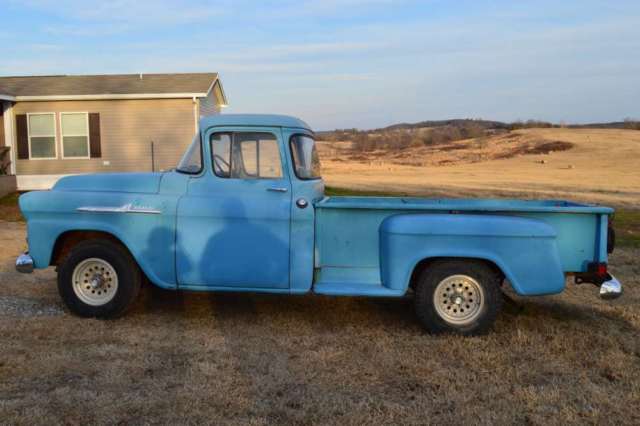 1958 chevrolet 3200 apache big back window -- runs and drives, very original