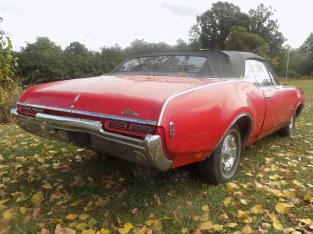 1968 oldsmobile cutless s convertible barn find. hidden away 20 years